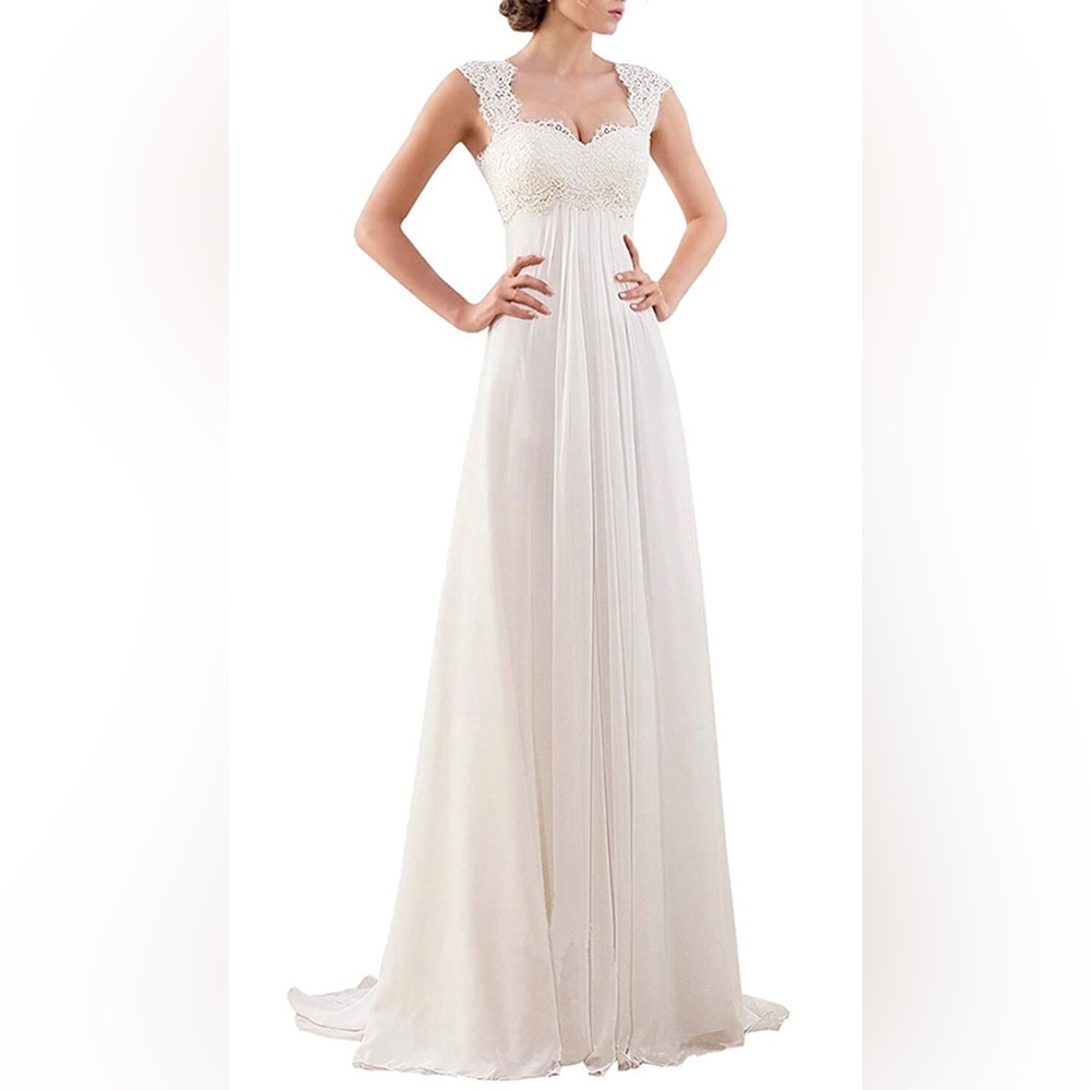 Wedding Dresses for Bride 2023 Sleeveless Lace Petite/Plus Size Bridal gown